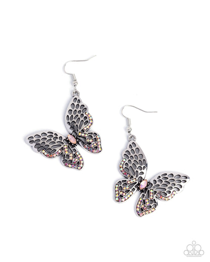 Fresh Flutter - orange - Paparazzi earrings