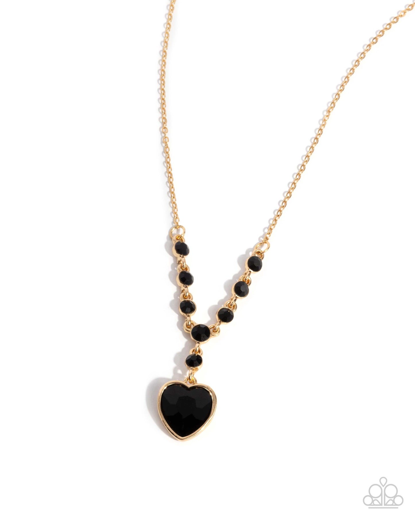 Fresh Fondness - black - Paparazzi necklace