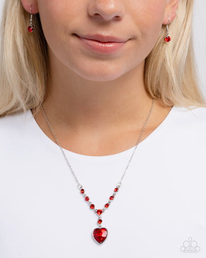 Fresh Fondness - red - Paparazzi necklace