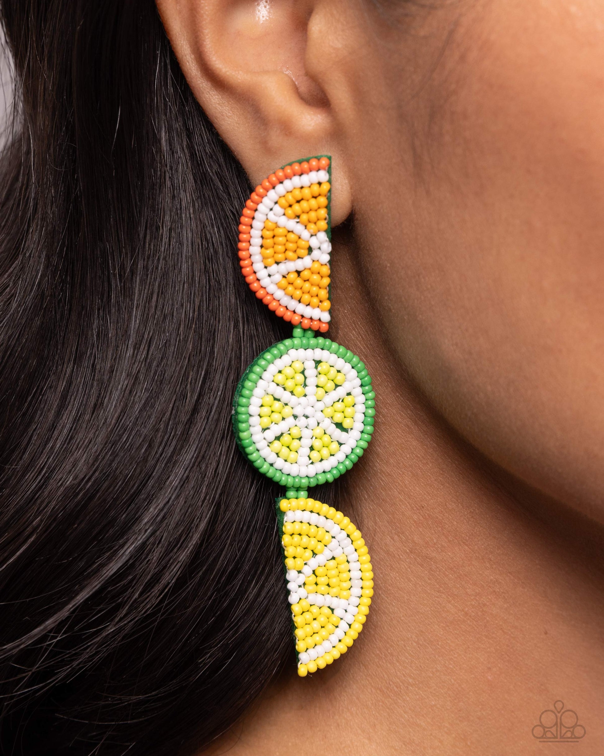 Fresh Fruit - multi - Paparazzi earrings