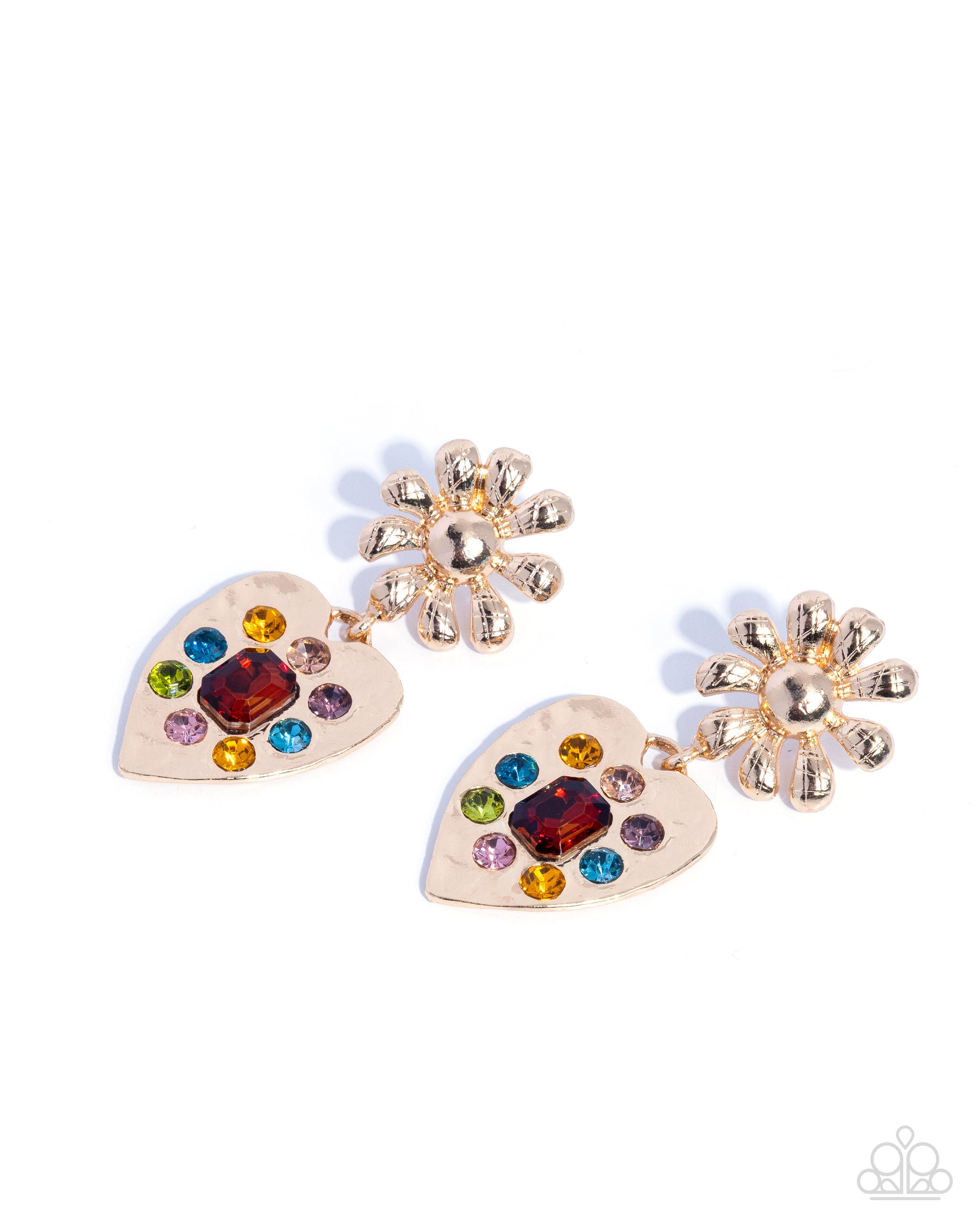 Friendly Feature - brown - Paparazzi earrings