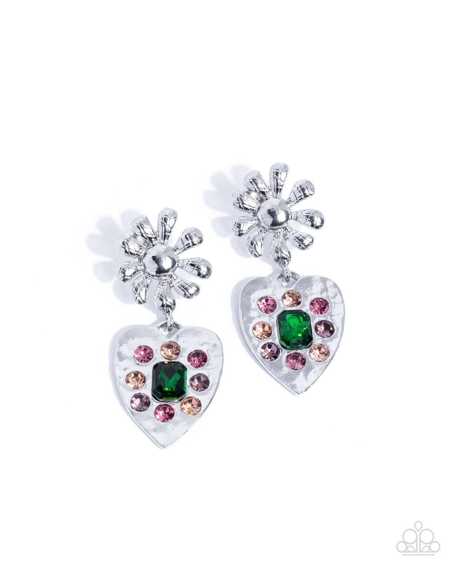 Friendly Feature - green - Paparazzi earrings