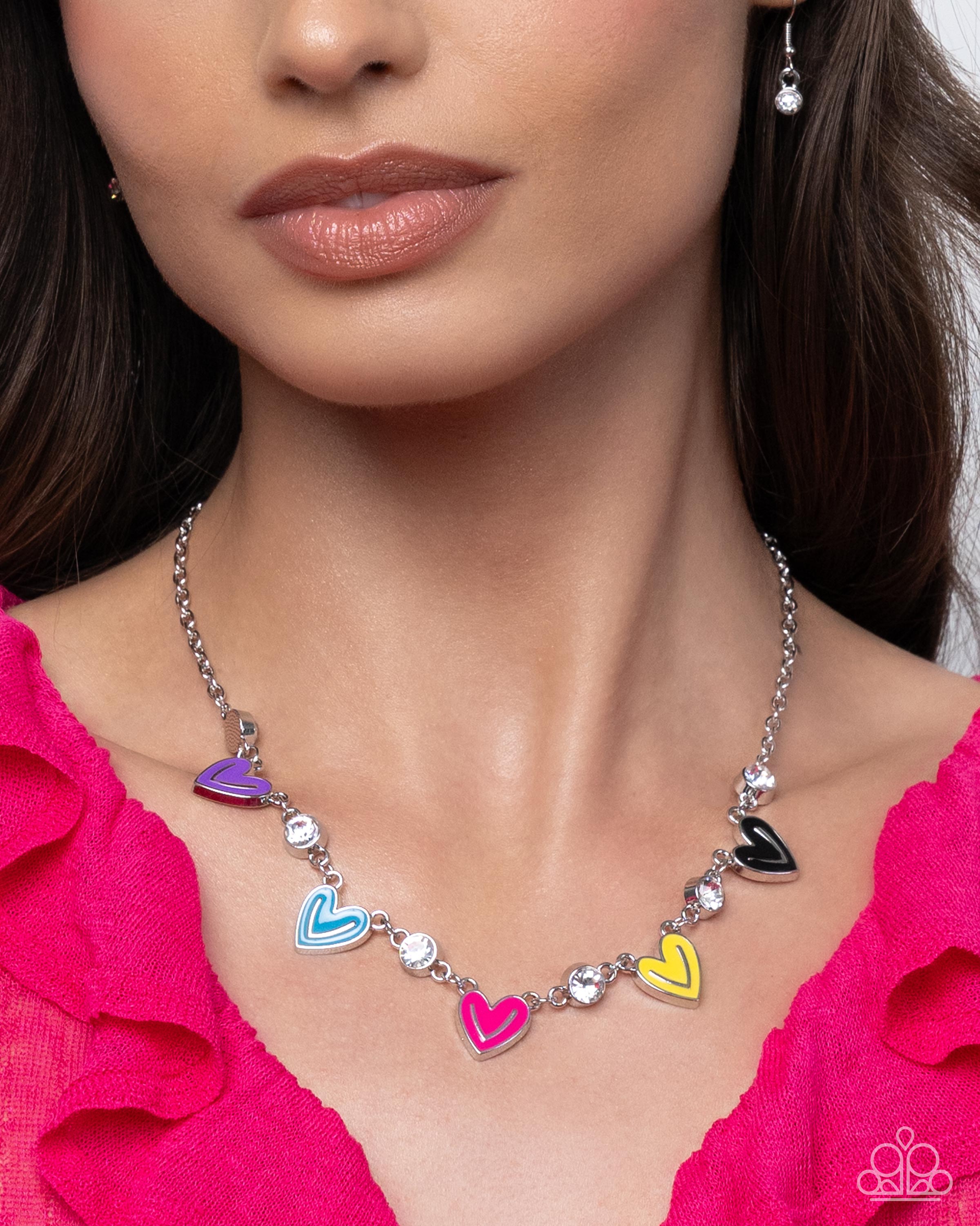 Friendly Fringe - multi - Paparazzi necklace – JewelryBlingThing