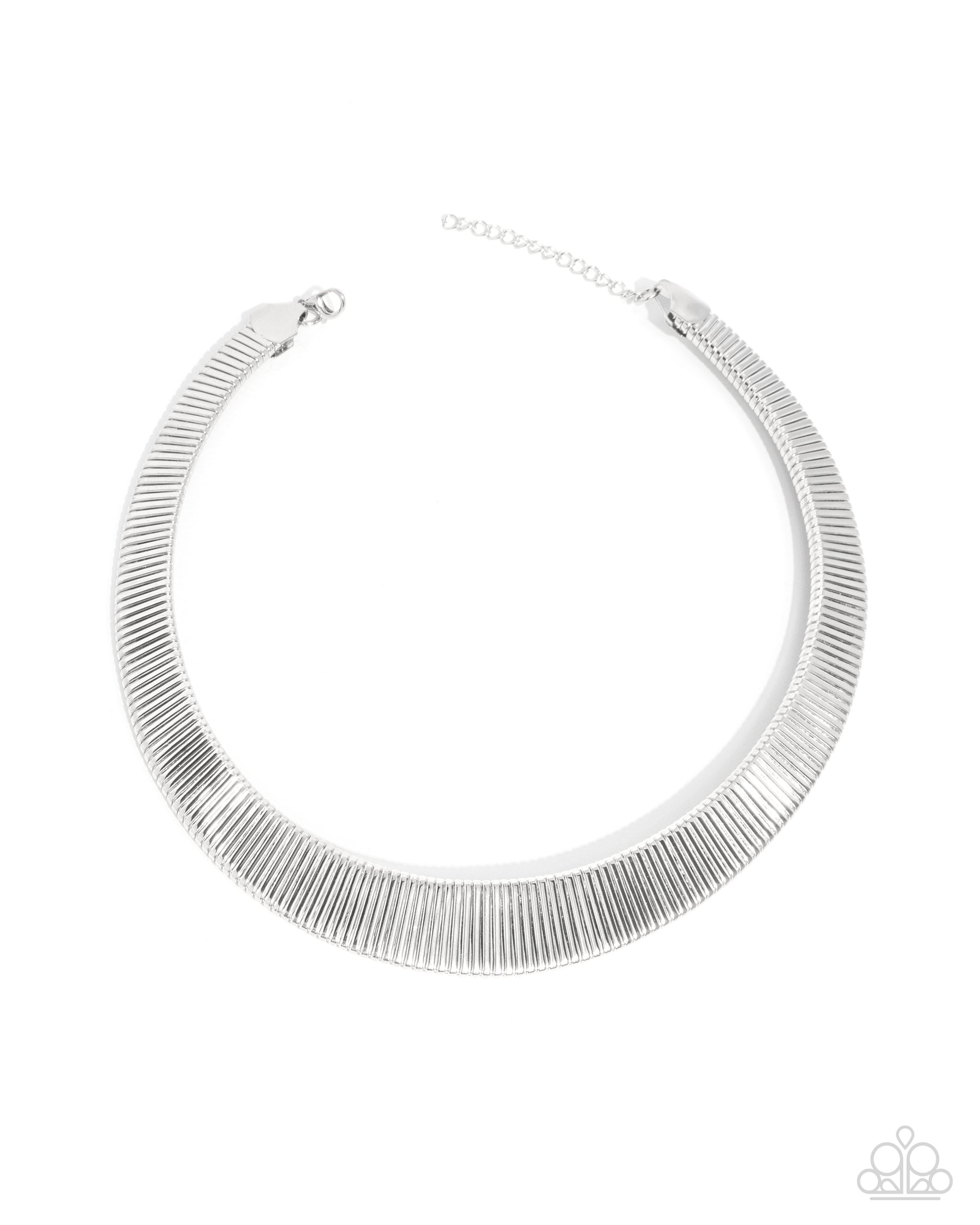 Fringe Formal - silver - Paparazzi necklace