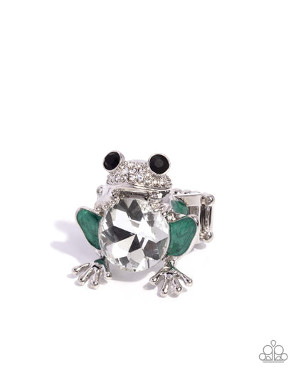 Frog Prince - green - Paparazzi ring