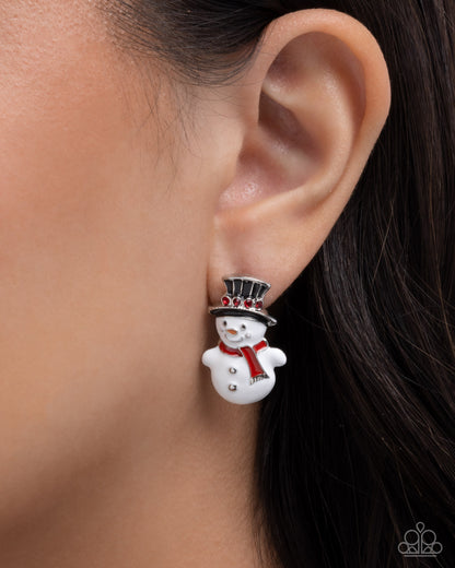 Frosty Flair - multi - Paparazzi earrings