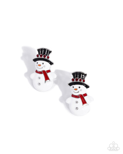 Frosty Flair - multi - Paparazzi earrings