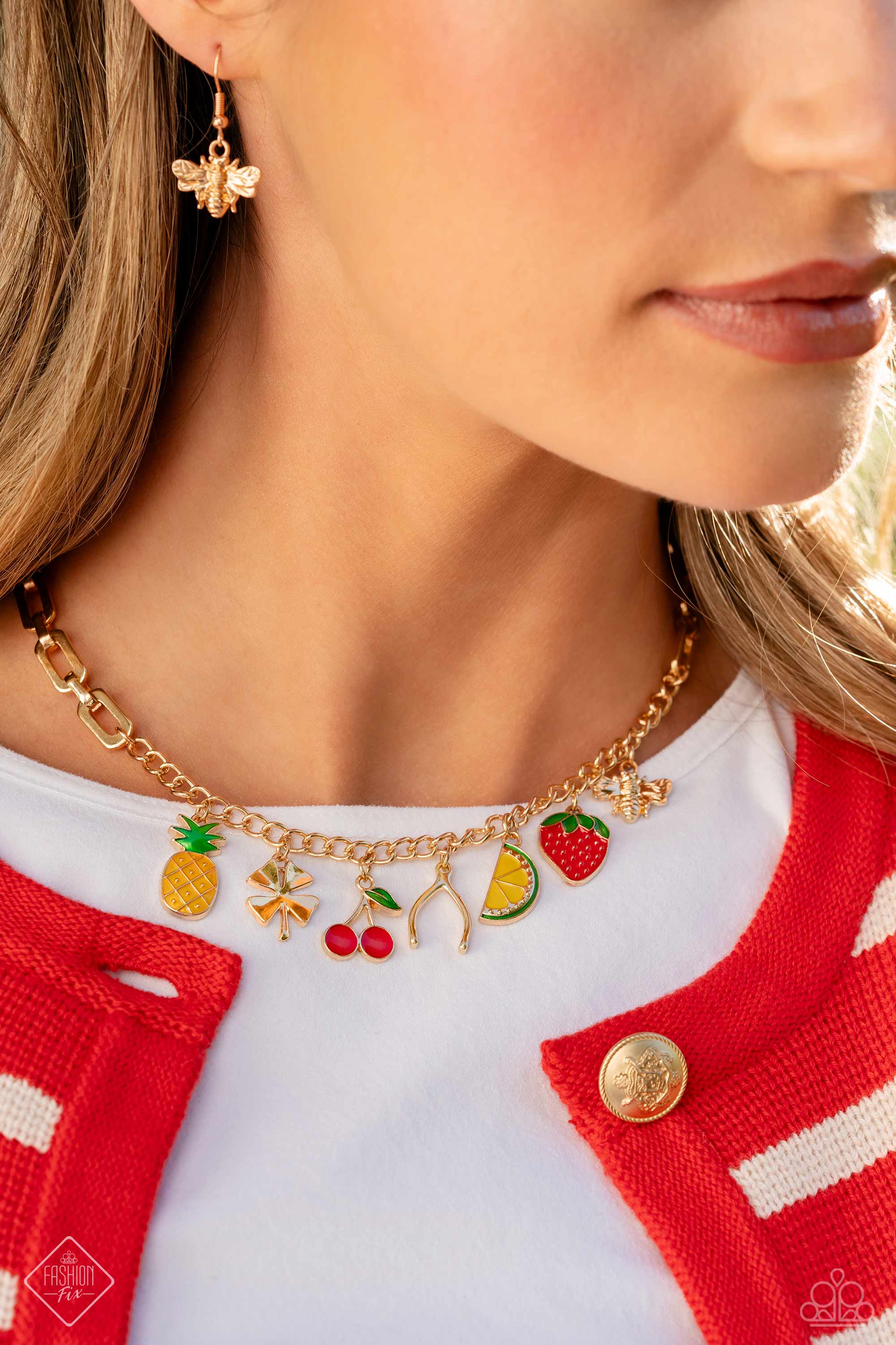 Fruit Festival - gold - Paparazzi necklace – JewelryBlingThing