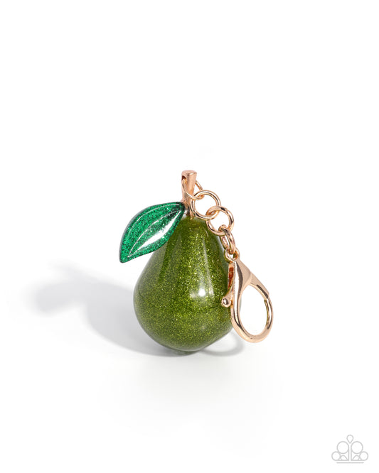Fruit Salad - green - Paparazzi bag charm