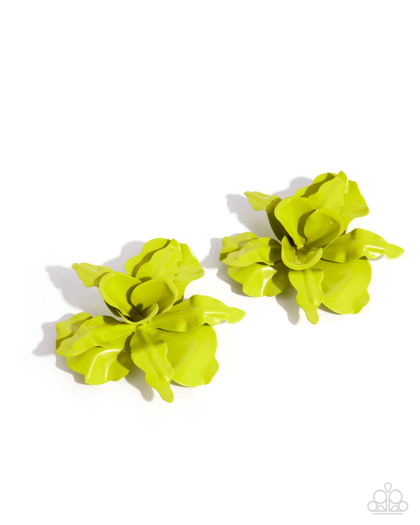 Funky Florals - green - Paparazzi earrings