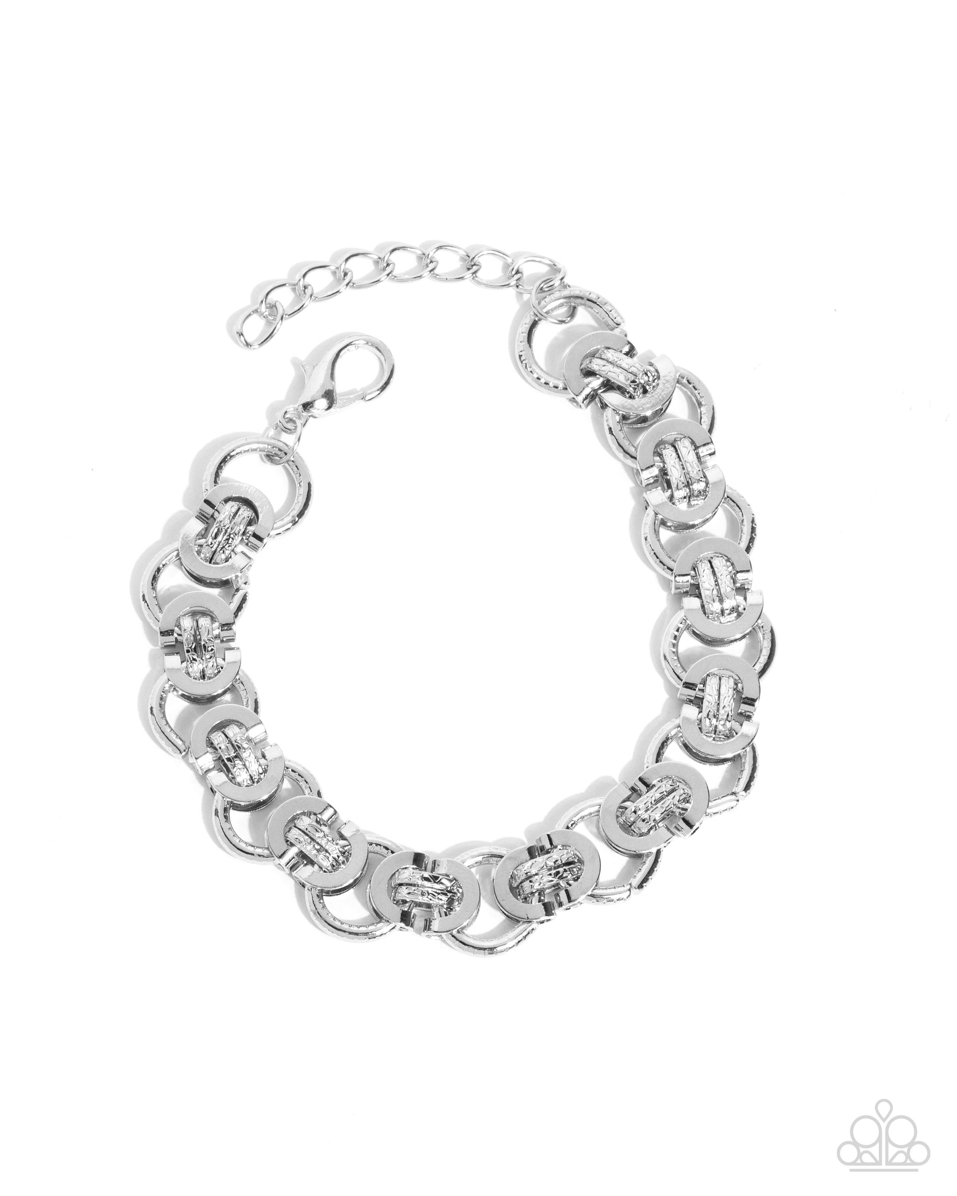 Fusion Feature - silver - Paparazzi MENS bracelet