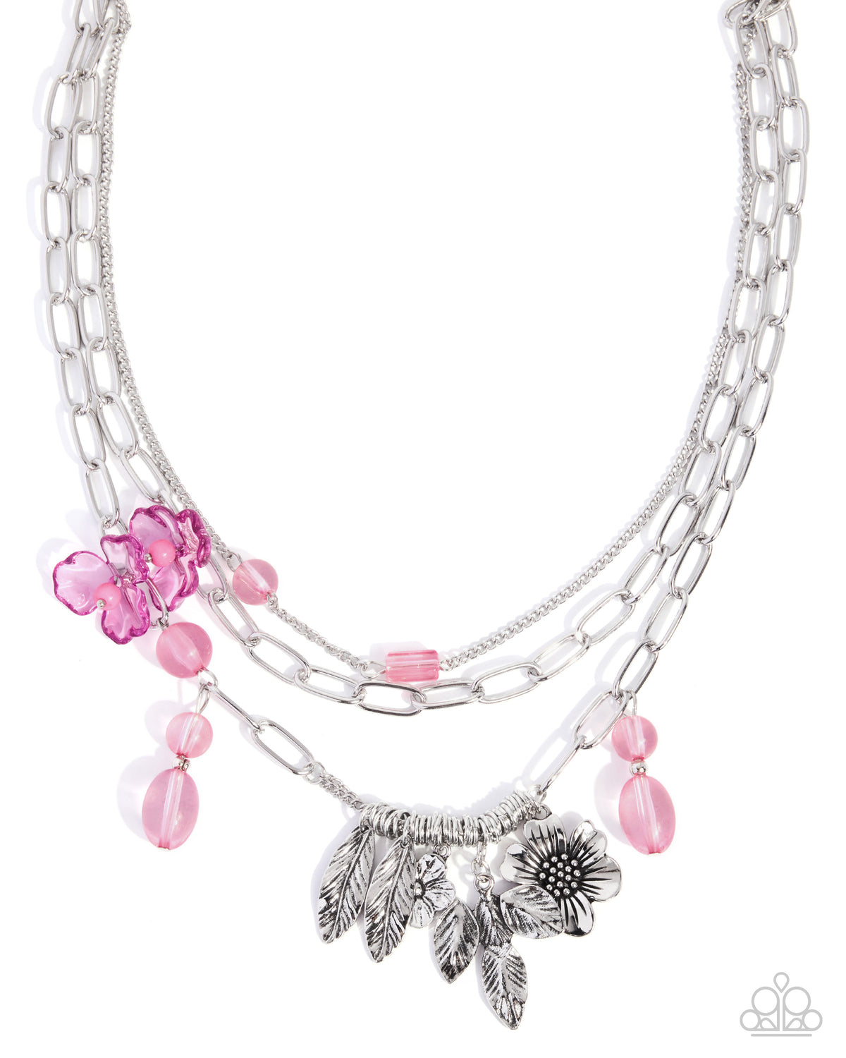 Futuristic Freestyle - pink - Paparazzi necklace