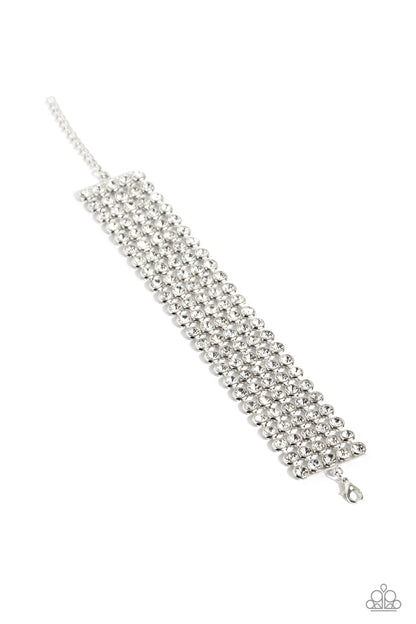 GLASSY Gallery - white - Paparazzi bracelet