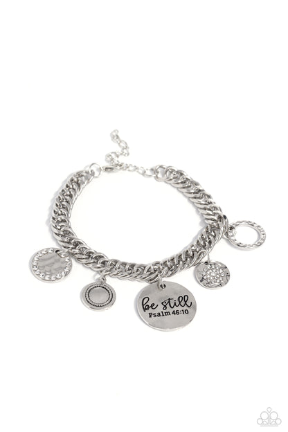 GLITTER and Grace - white - Paparazzi bracelet