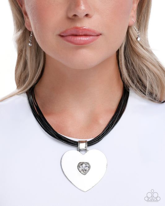 Galentines Day - black - Paparazzi necklace