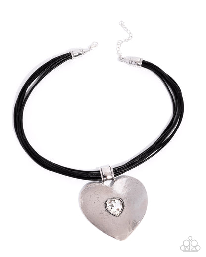 Galentines Day - black - Paparazzi necklace