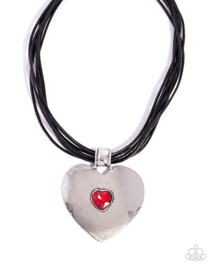 Galentines Day - red - Paparazzi necklace