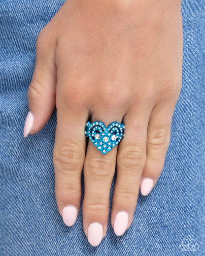 Gallant Glitter - blue - Paparazzi ring