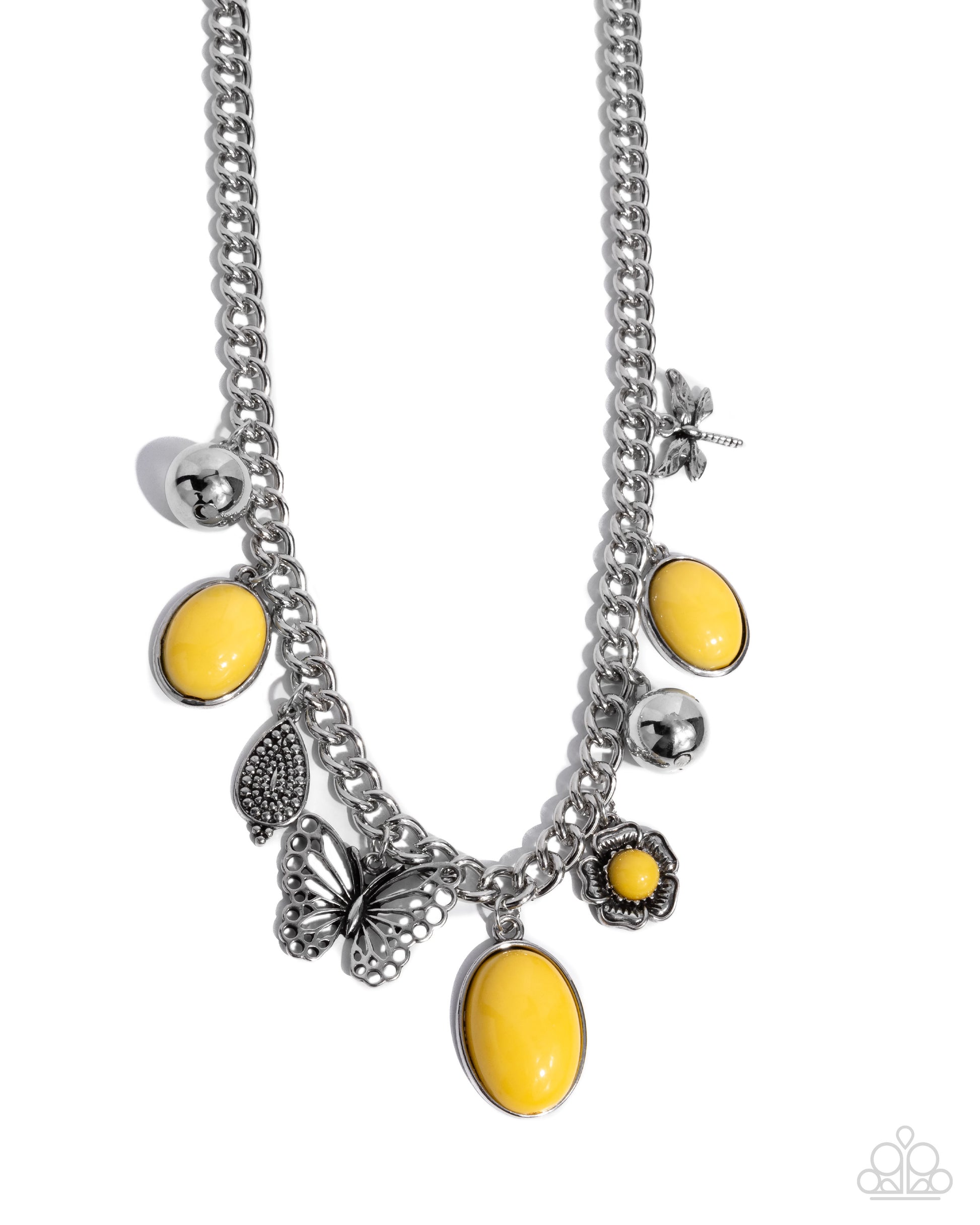 Garden Center - yellow - Paparazzi necklace