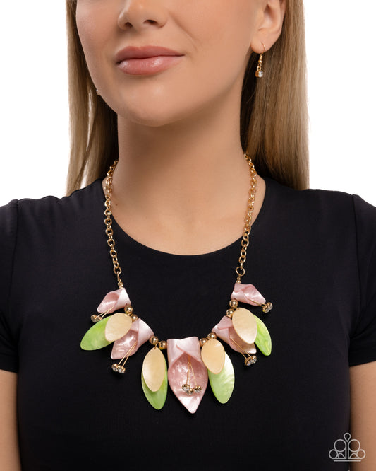 Garden Gaze - gold - Paparazzi necklace