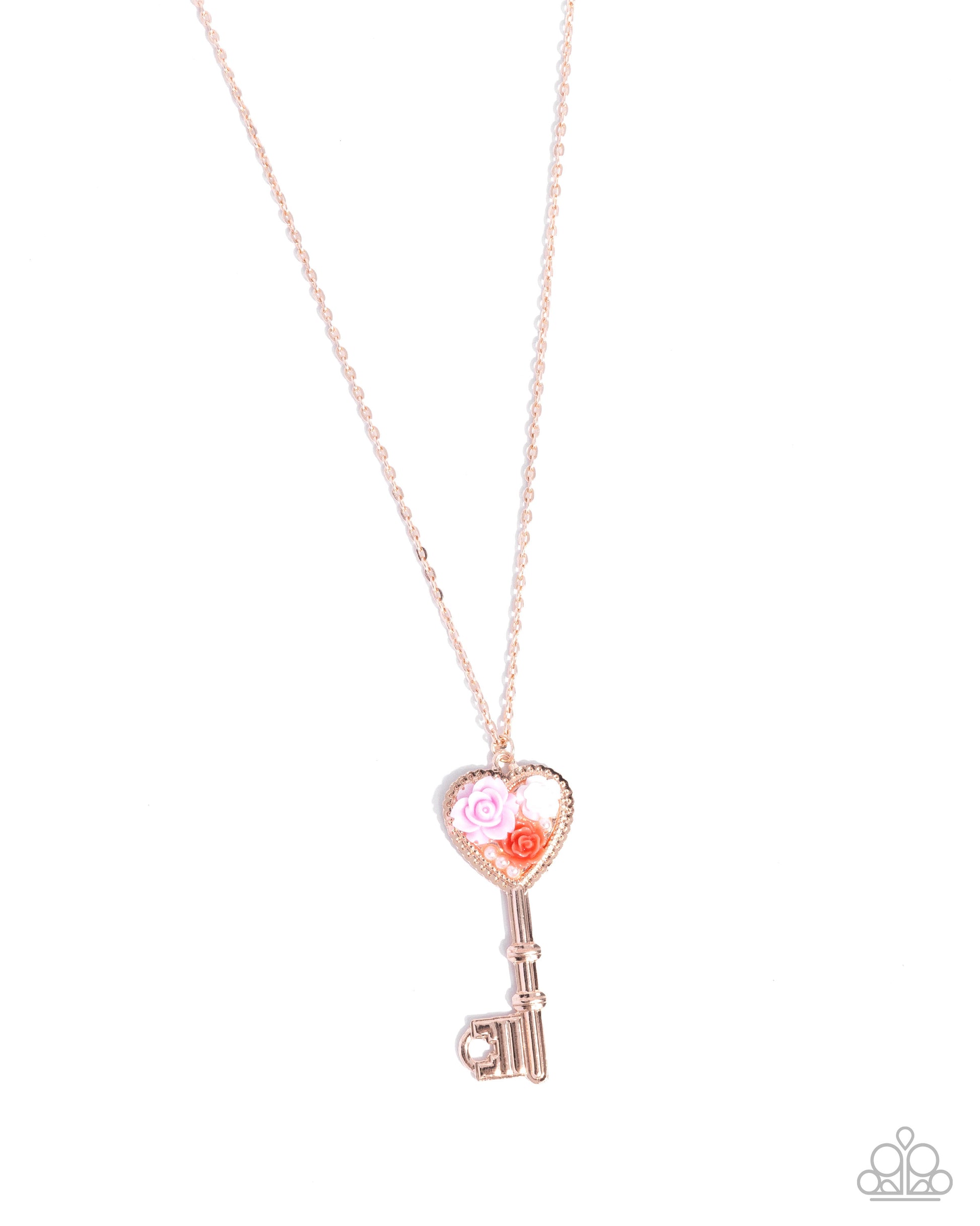 Garden Getaway - rose gold - Paparazzi necklace
