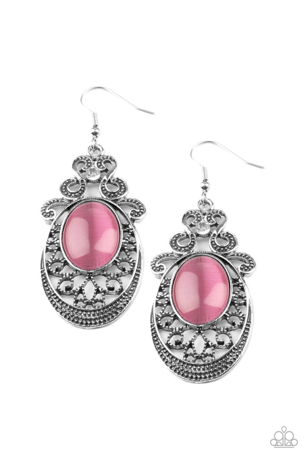 Garden Gondola Ride - pink - Paparazzi earrings
