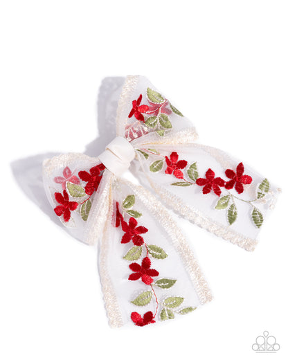 Garden Guardian - red - Paparazzi hair clip