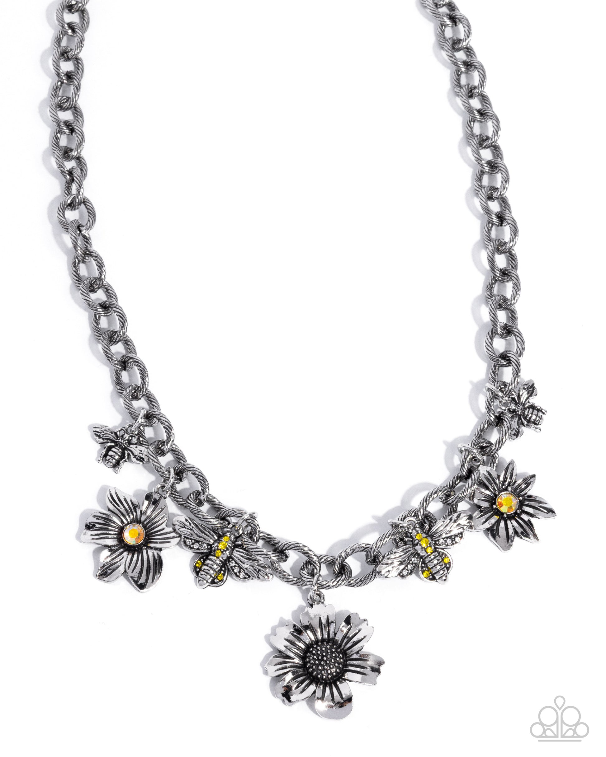 Gardening Glissando - yellow - Paparazzi necklace