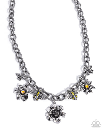 Gardening Glissando - yellow - Paparazzi necklace