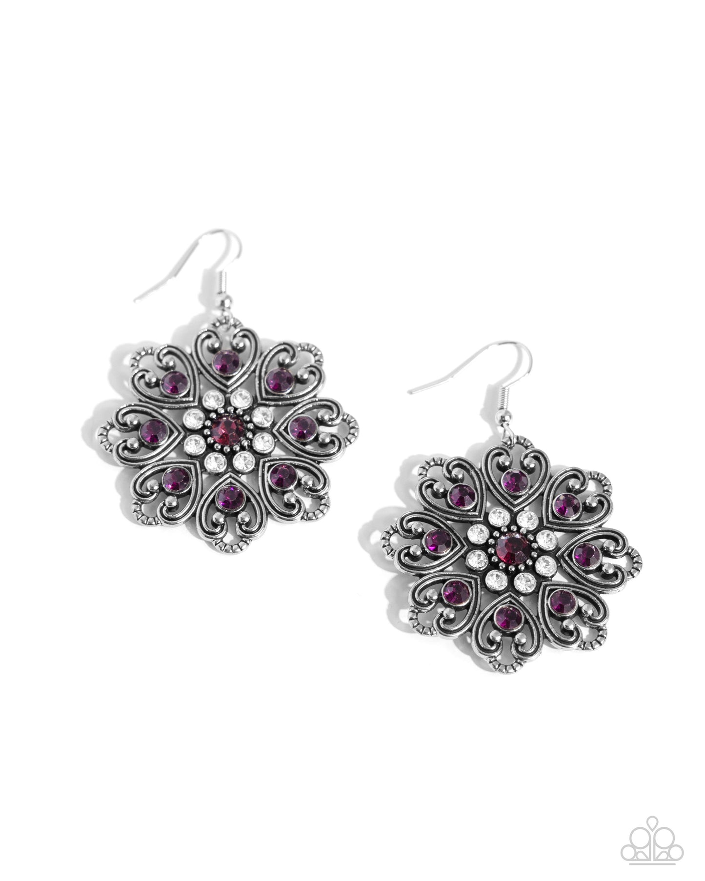 Garden of Love - purple - Paparazzi earrings