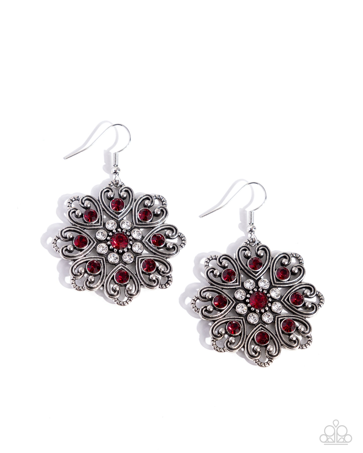Garden of Love - red - Paparazzi earrings