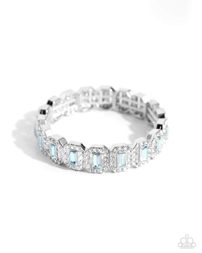 Gasp-Worthy Glitter - blue - Paparazzi bracelet
