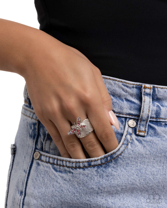 Gated Glide - pink - Paparazzi ring