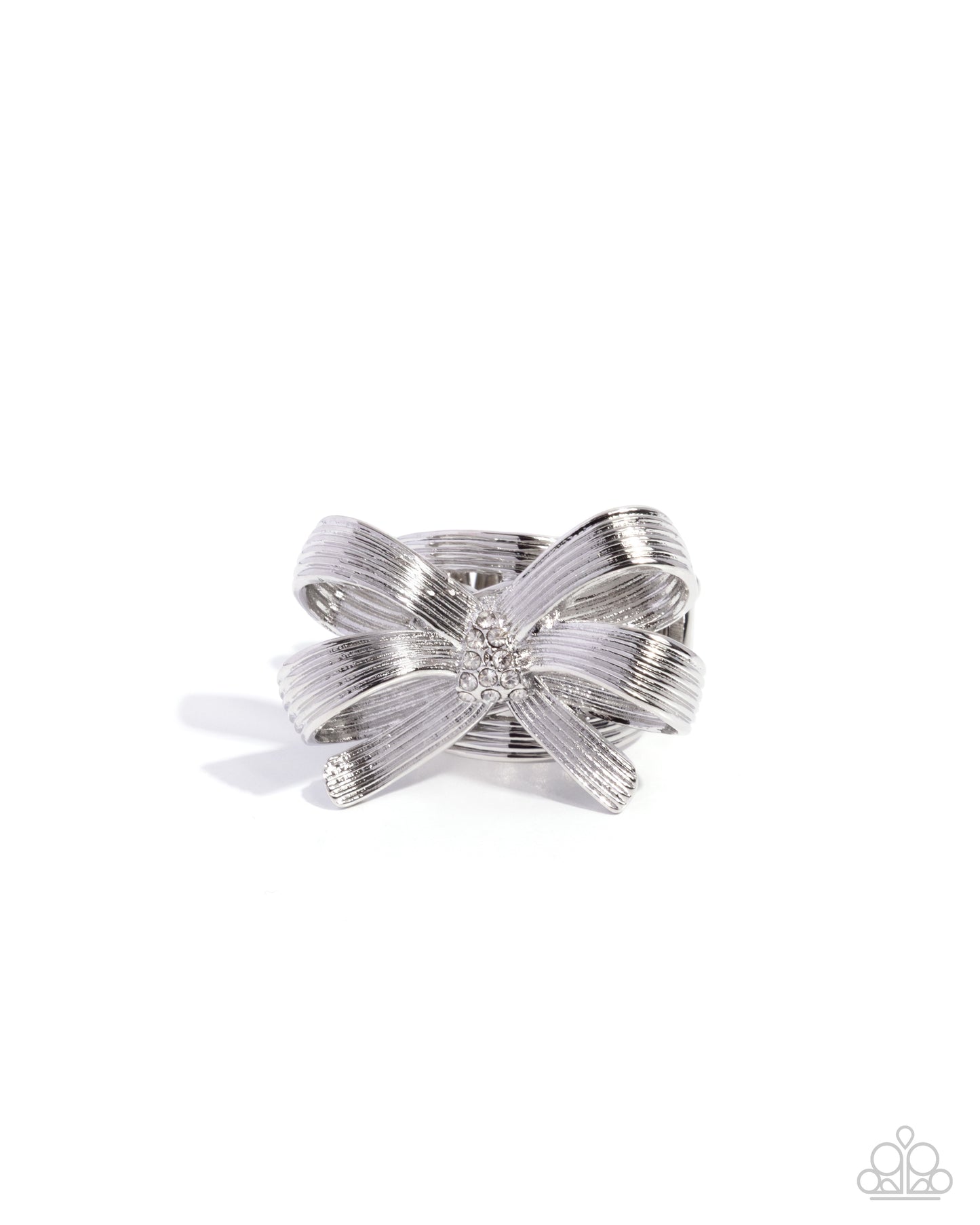 Gathered Glam - silver - Paparazzi ring