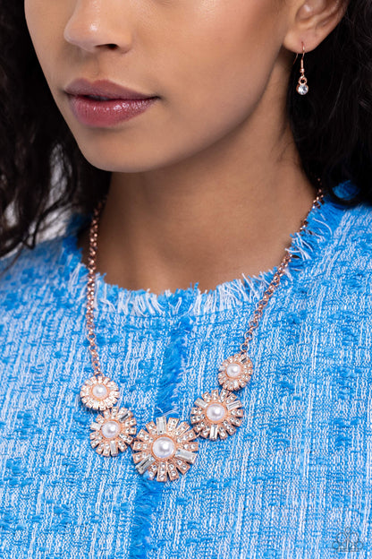 Gatsby Gallery - copper - Paparazzi necklace