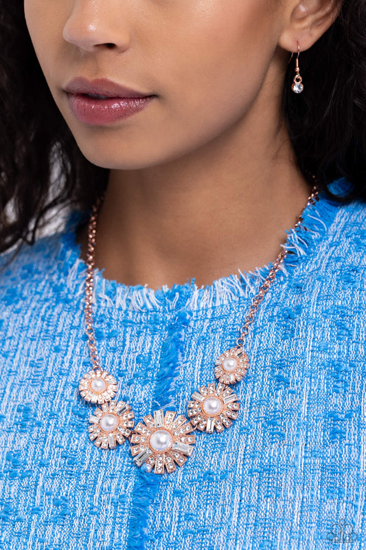 Gatsby Gallery - copper - Paparazzi necklace