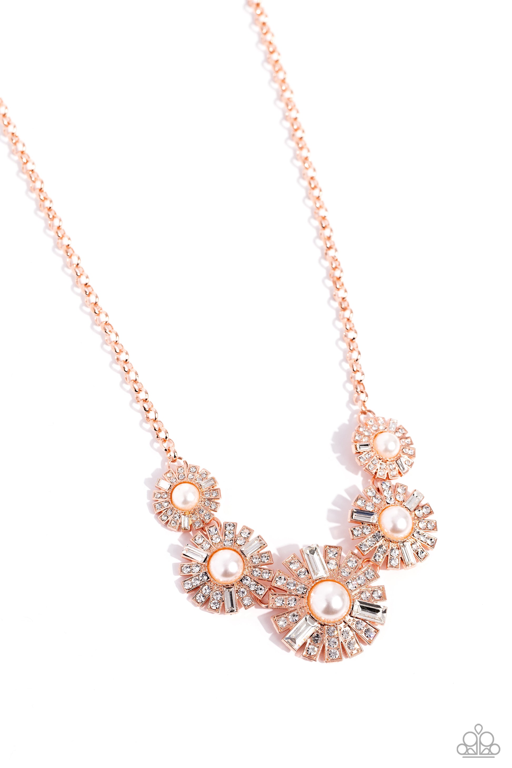 Gatsby Gallery - copper - Paparazzi necklace