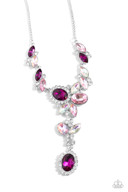 Generous Gallery - pink - Paparazzi necklace