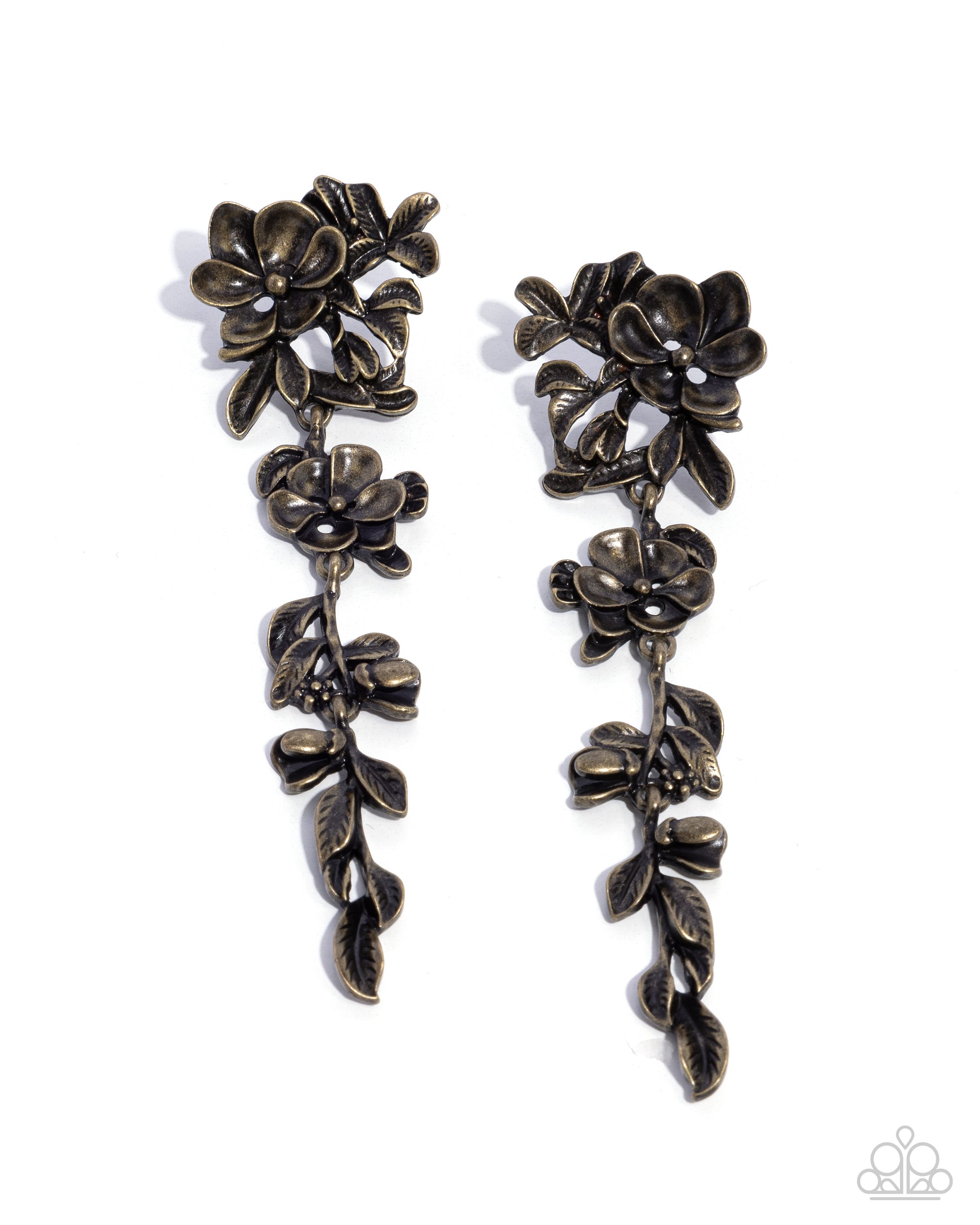 Generous Garden - brass - Paparazzi earrings