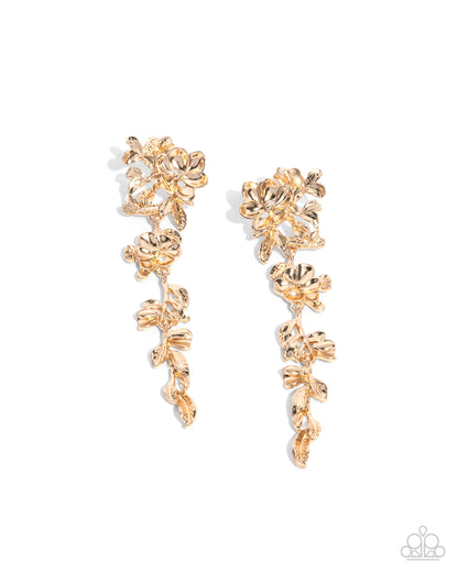 Generous Garden - gold - Paparazzi earrings