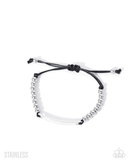 Generous Grit - silver - Paparazzi MENS bracelet
