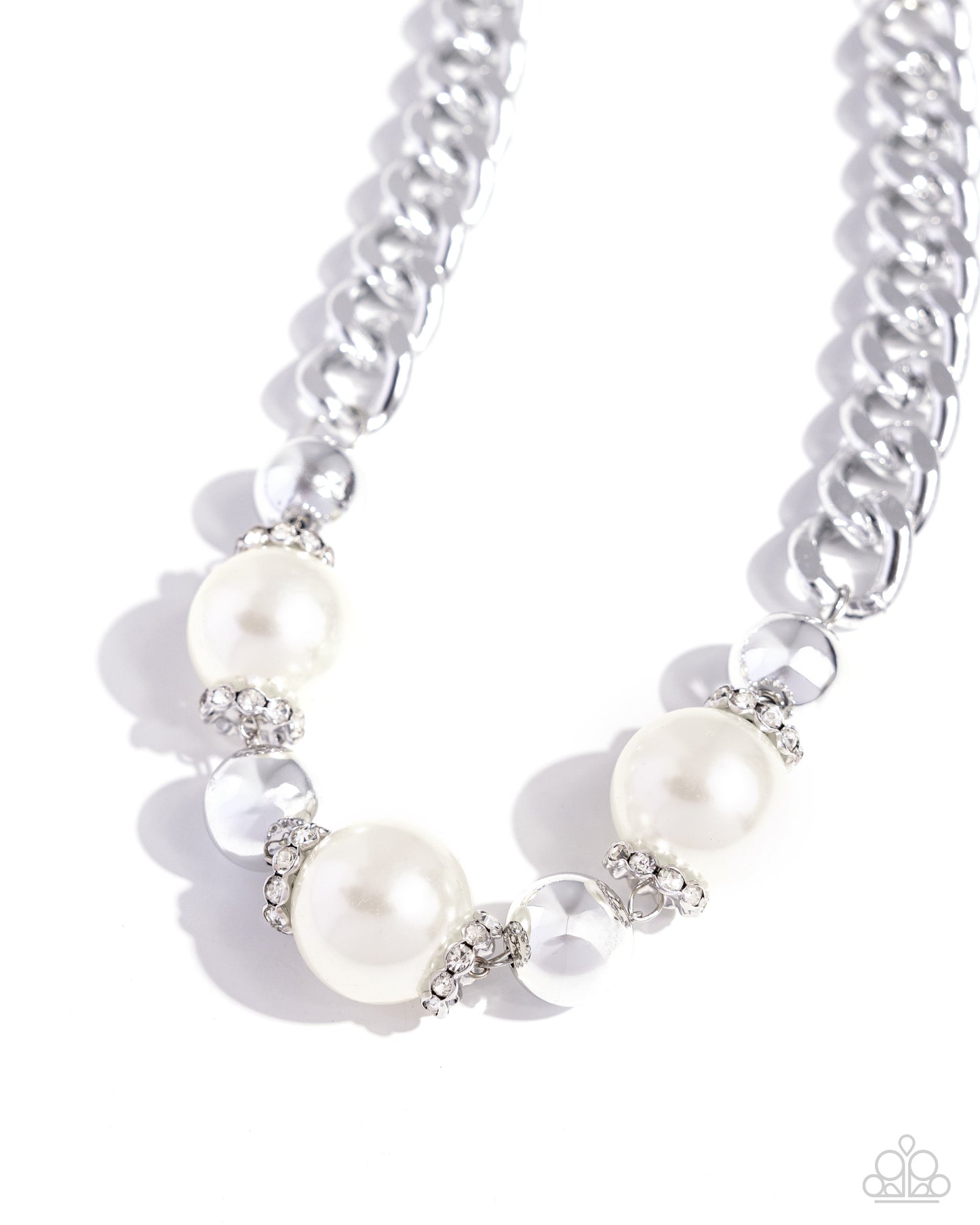 Generously Glossy - white - Paparazzi necklace