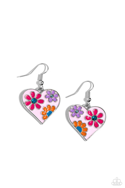 Generously Groovy - pink - Paparazzi earrings