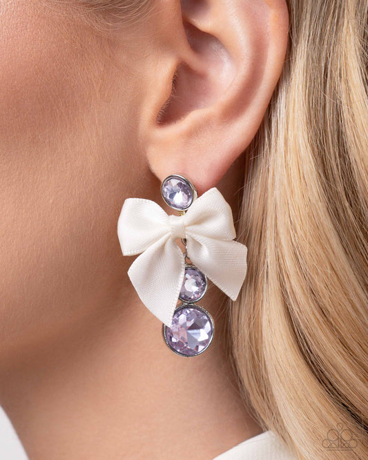 Genteel Glam - purple - Paparazzi earrings