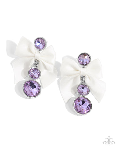 Genteel Glam - purple - Paparazzi earrings