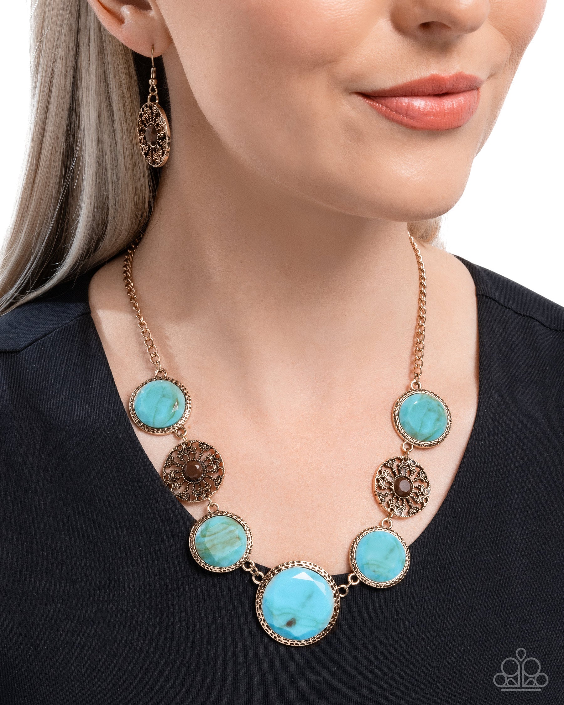 Gentle Glam - blue - Paparazzi necklace