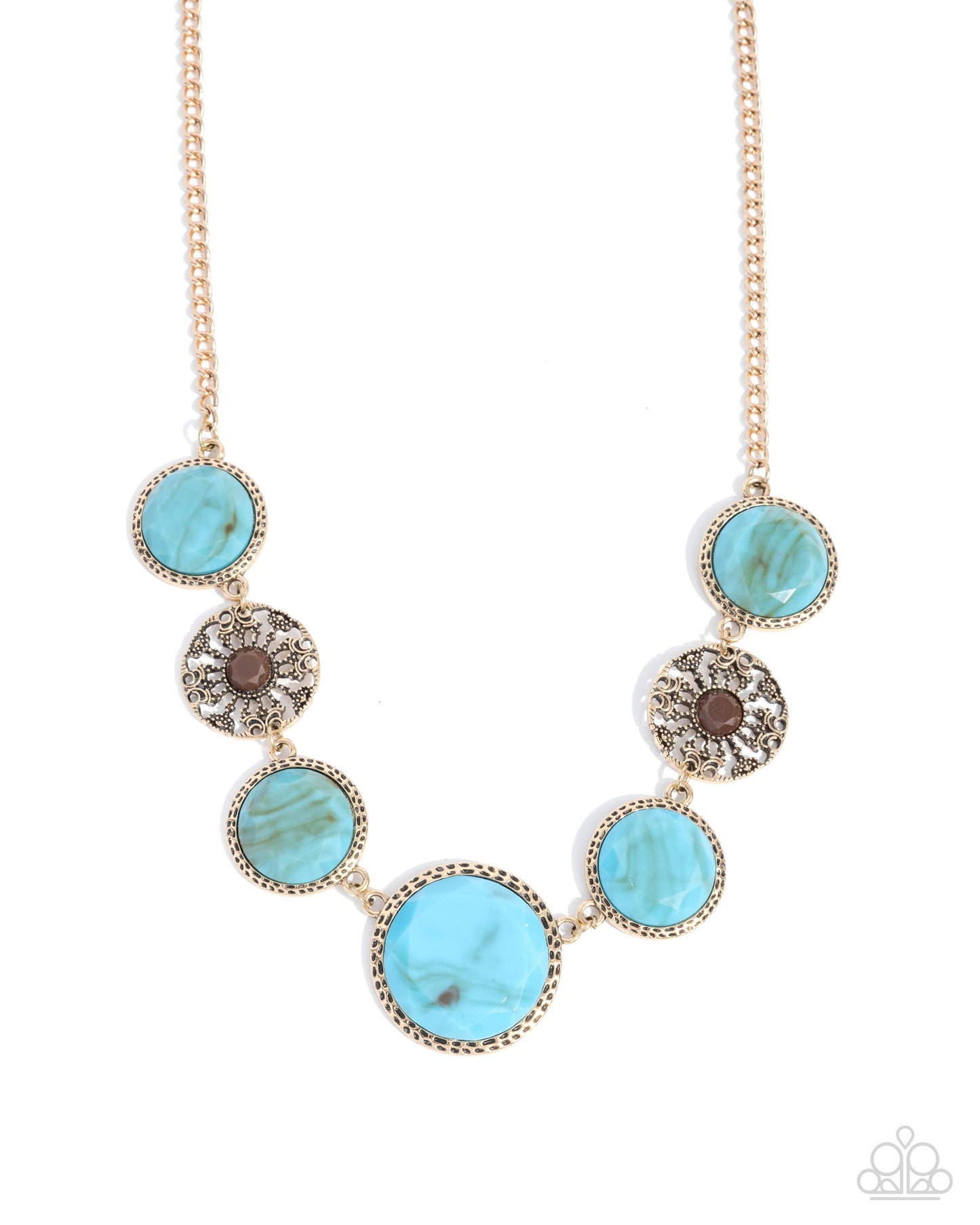 Gentle Glam - blue - Paparazzi necklace