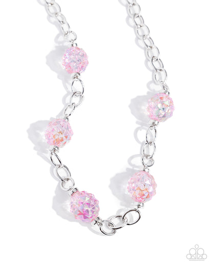 Gentle Glass - pink - Paparazzi necklace