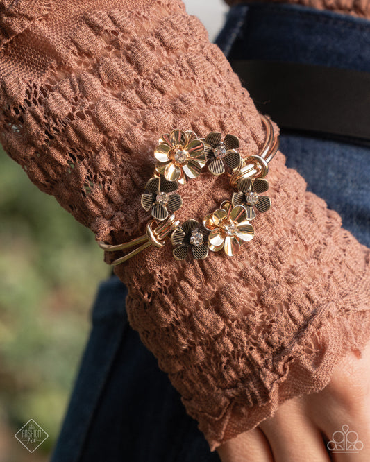 Genuine Garden - gold - Paparazzi bracelet