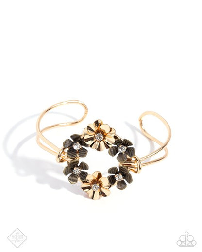 Genuine Garden - gold - Paparazzi bracelet